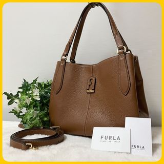 フルラ(Furla)の未使用級  FURLA ダフネホーボー 2way ショルダー バッグ 現行ロゴ(ショルダーバッグ)