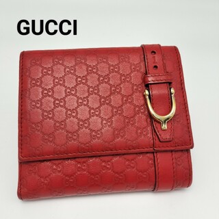 グッチ(Gucci)の極美品✨グッチ　折り財布　レザー(財布)