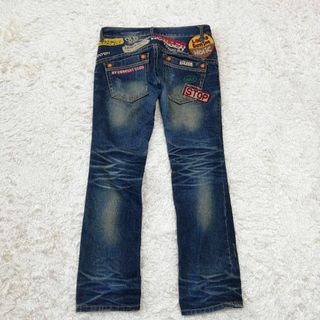 ロリータジーンズ(LOLITAJEANS)のロリータジーンズ　デニムパンツ　Gパン　ジーパン　ズボン　ダメージ加工　ジーンズ(デニム/ジーンズ)