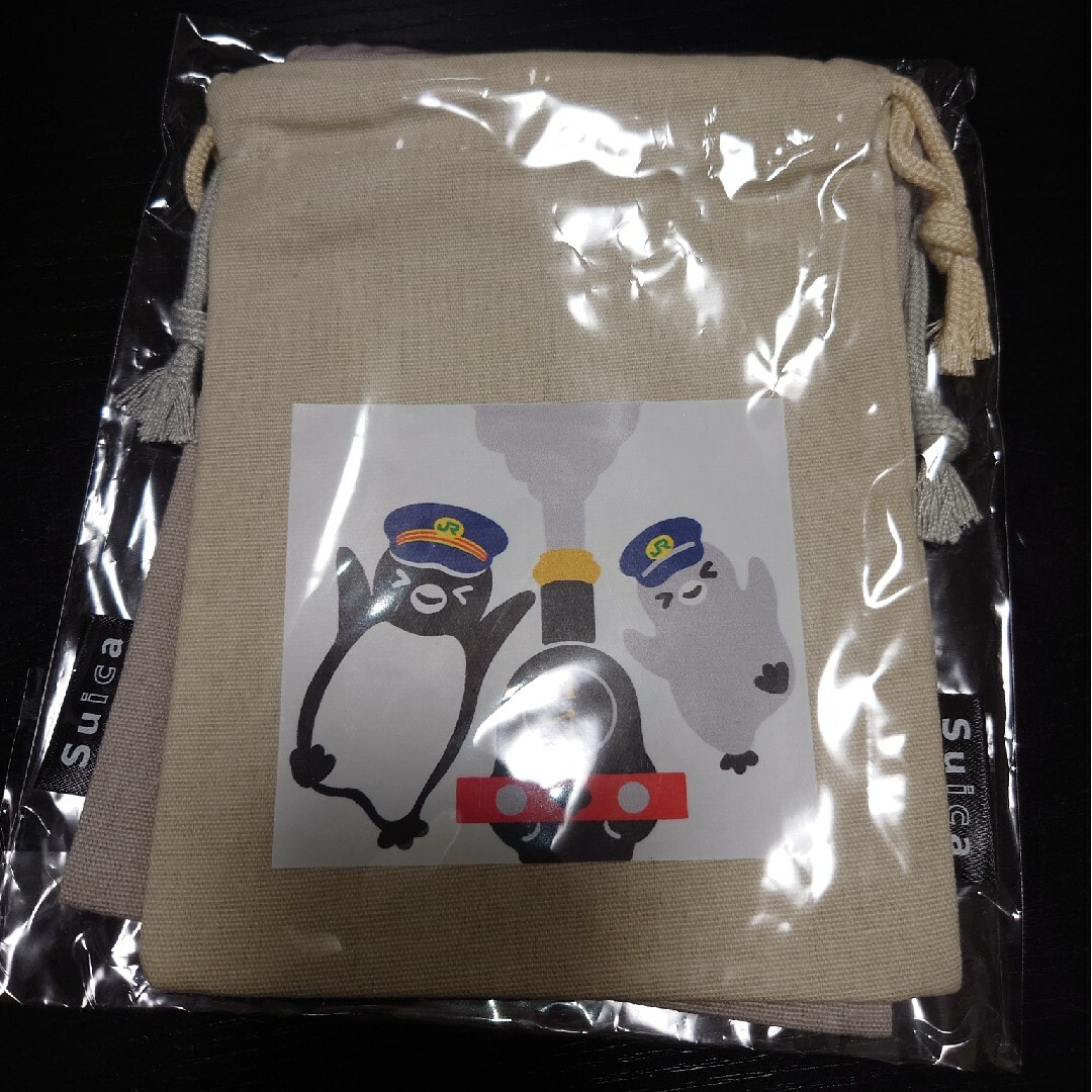 JR(ジェイアール)のSuicaのペンギン　巾着2種類 エンタメ/ホビーのおもちゃ/ぬいぐるみ(キャラクターグッズ)の商品写真