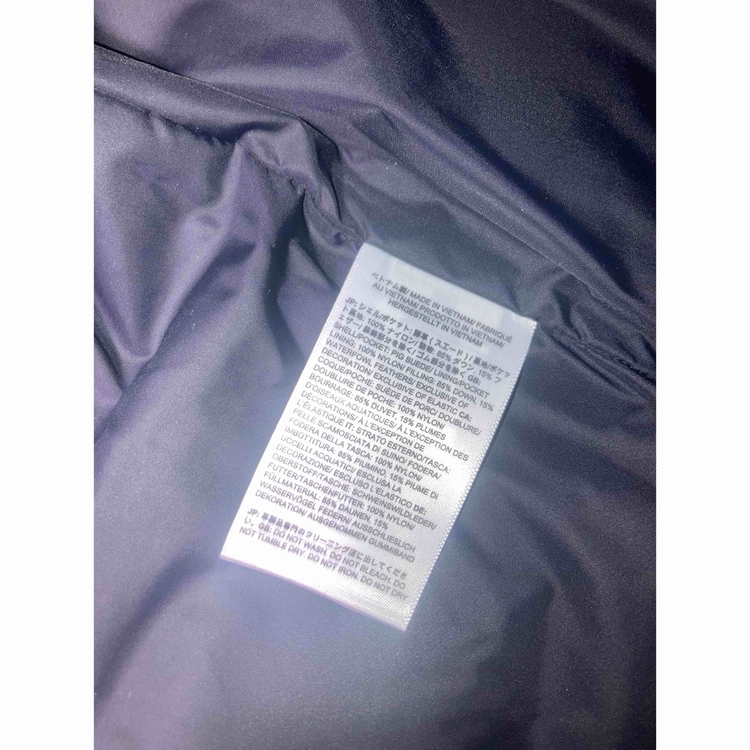 シュプリーム　ノースフェイス　スエード　レザー　ヌプシSupreme   メンズのジャケット/アウター(ダウンジャケット)の商品写真