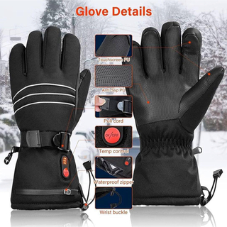 電熱ヒーターグローブ 電池式加熱手袋、電気ハンドウォーマー手袋(手袋)