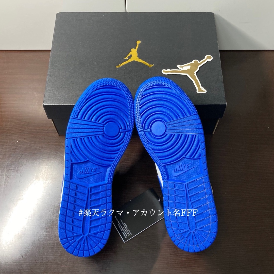 Jordan Brand（NIKE）(ジョーダン)の【新品24.5cm】NIKE エアジョーダン１ロー GS ブラック/ブルー レディースの靴/シューズ(スニーカー)の商品写真