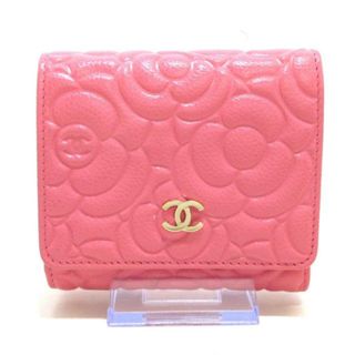 シャネル(CHANEL)のシャネル 3つ折り財布美品  カメリア(財布)