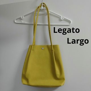 レガートラルゴ(Legato Largo)のLegato Largo　レガートラルゴ　軽い　ミニトート　バッグ　イエロー(トートバッグ)