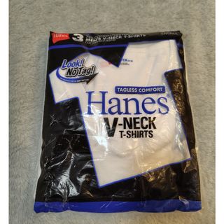 Hanes - 新品　Hanes ヘインズ【3枚組】 青ラベル　VネックTシャツ