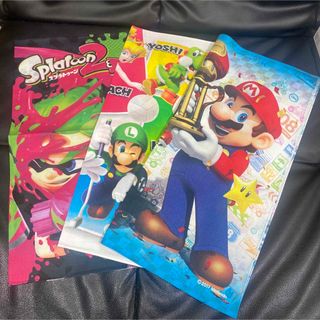 ニンテンドウ(任天堂)のマリオ スプラトゥーン2 ランチクロス 3点(弁当用品)