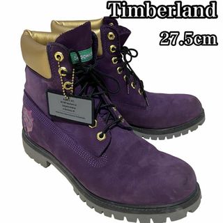 ティンバーランド(Timberland)の美品　ティンバーランド　プレミアムブーツ　27.5cm 紫　金(ブーツ)