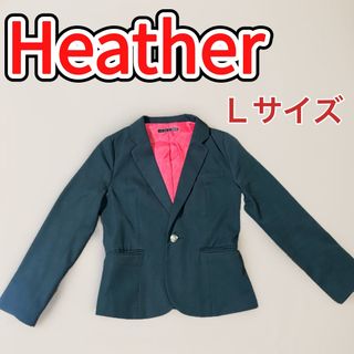 heather - ヘザー　ジャケット　レディース　Ｌサイズ　ネイビー