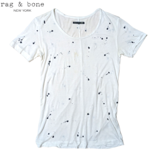 ラグアンドボーン(Rag & Bone)の日本未発売 rag&bone/JEAN ホワイト ペンキ ダメージ Tシャツ(Tシャツ(半袖/袖なし))