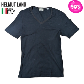 ヘルムートラング(HELMUT LANG)の98' 本人期 アーカイブ HELMUT LANG ブラック サーマル Tシャツ(Tシャツ/カットソー(半袖/袖なし))