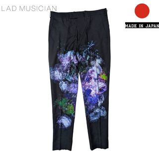 ラッドミュージシャン(LAD MUSICIAN)の20SS LAD MUSICIAN ブラック スリム ウール スラックス(スラックス)