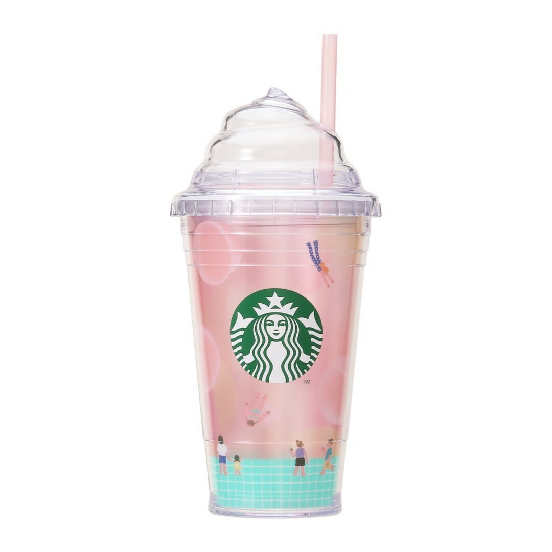 Starbucks(スターバックス)のスターバックス ホイップリッドコールドカップタンブラーピーチフルパラダイス インテリア/住まい/日用品のキッチン/食器(タンブラー)の商品写真