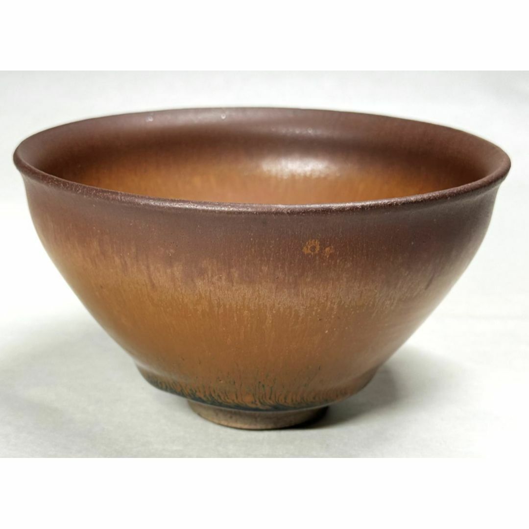 時代物 天目茶碗 供御銘 唐物 伝世品焼物 ウブ品 入手困難 骨董WWTT246 エンタメ/ホビーの美術品/アンティーク(陶芸)の商品写真