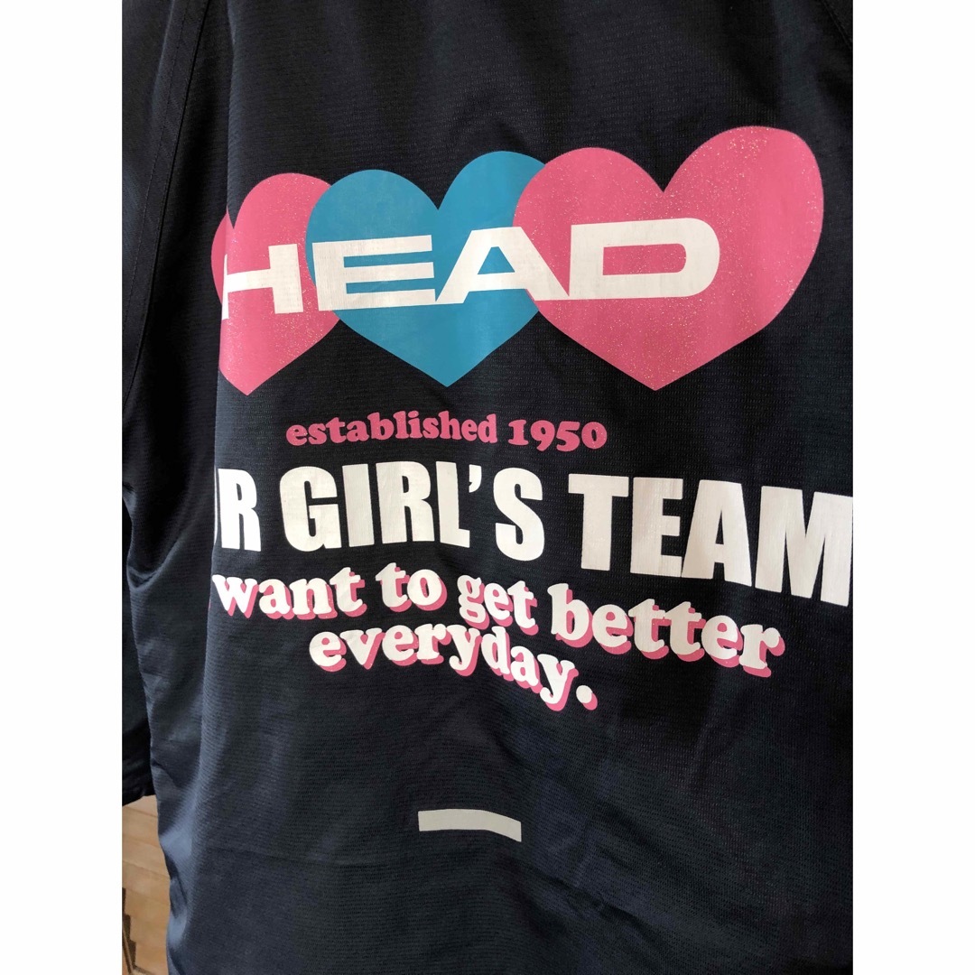 HEAD(ヘッド)のHEAD 130 女の子 ベンチコート キッズ ロングコート スポーツブランド キッズ/ベビー/マタニティのキッズ服女の子用(90cm~)(ジャケット/上着)の商品写真