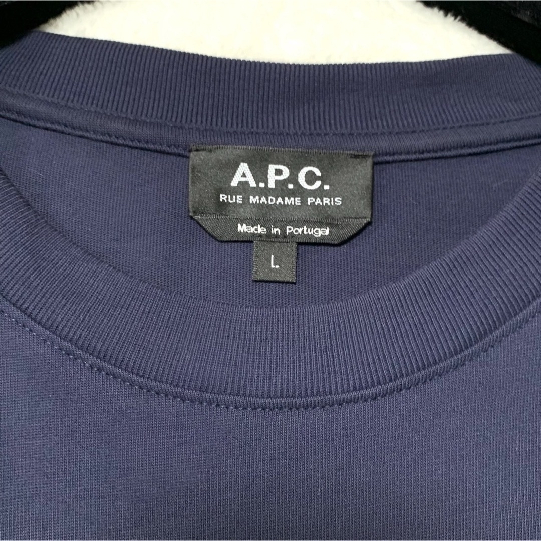 A.P.C(アーペーセー)の【美品】A.P.C. 23SS 新作 olivier ロンT ネイビー メンズのトップス(Tシャツ/カットソー(七分/長袖))の商品写真