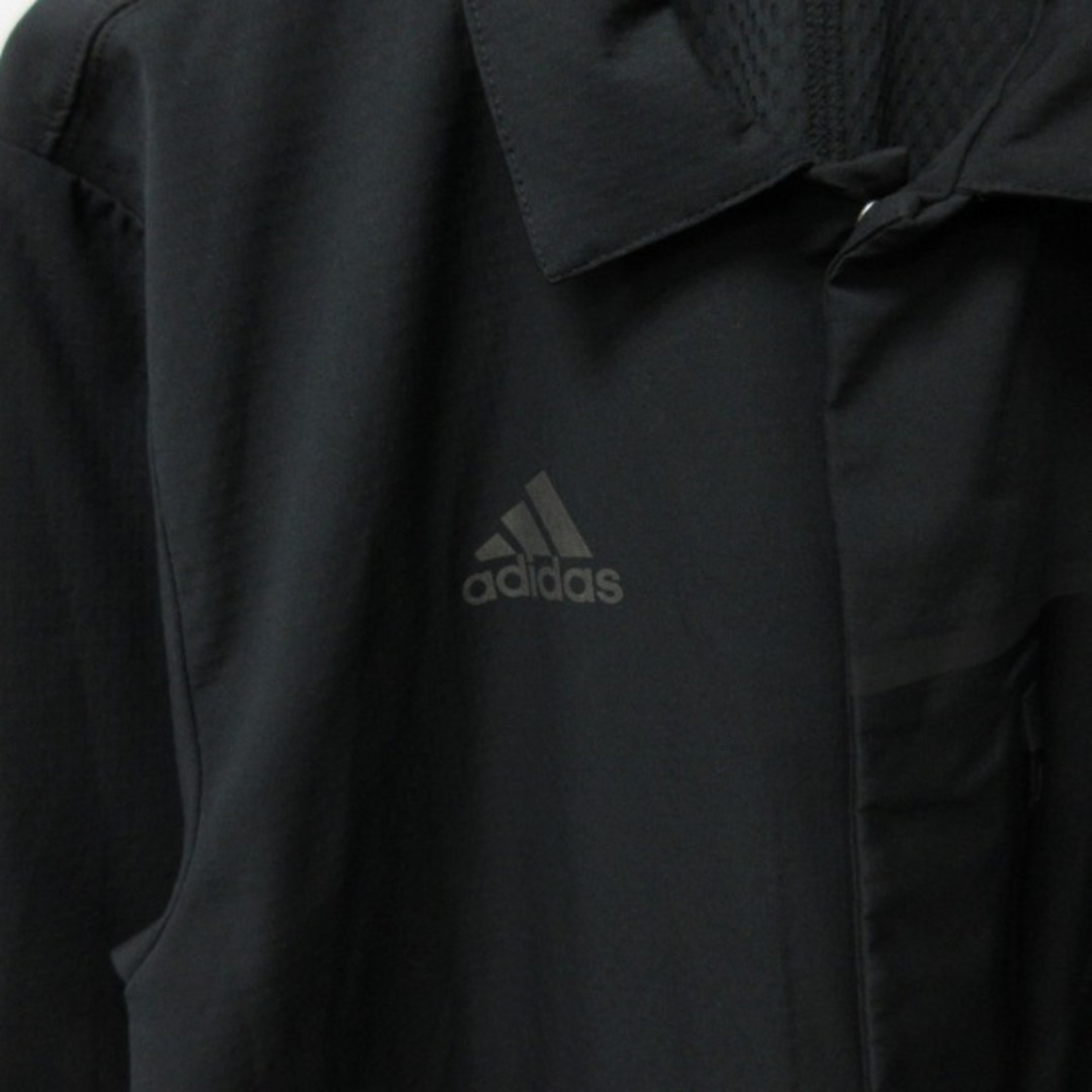 adidas(アディダス)のアディダス ドリルジャケット ステンカラーコート 黒 L ■GY31 メンズのジャケット/アウター(ステンカラーコート)の商品写真