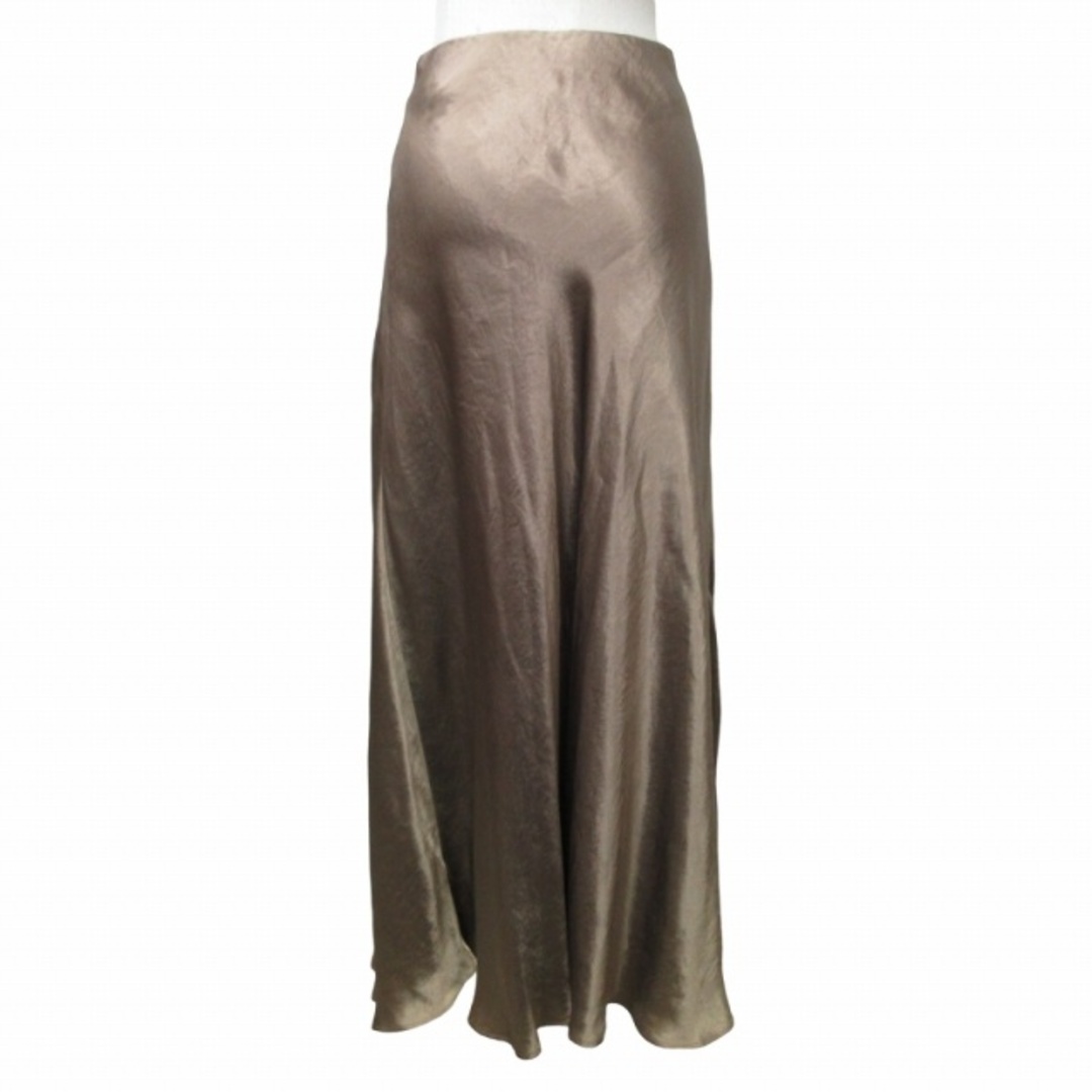 INED(イネド)のイネド ロングスカート フレア イージー ベージュ系 約XL ■GY31 レディースのスカート(ロングスカート)の商品写真
