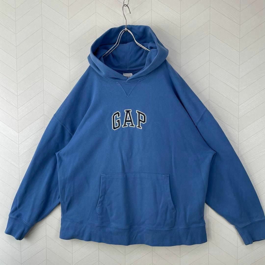 GAP(ギャップ)の希少 OLD GAP ドロップショルダー パーカー オーバーサイズ アーチロゴ メンズのトップス(パーカー)の商品写真