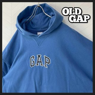 ギャップ(GAP)の希少 OLD GAP ドロップショルダー パーカー オーバーサイズ アーチロゴ(パーカー)