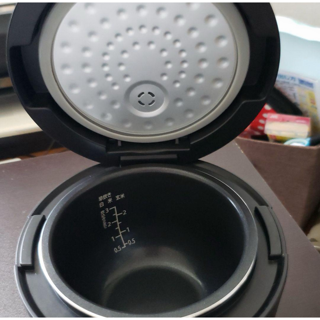 AEON(イオン)のマイコン式炊飯ジャー BP-MS031-B スマホ/家電/カメラの調理家電(炊飯器)の商品写真