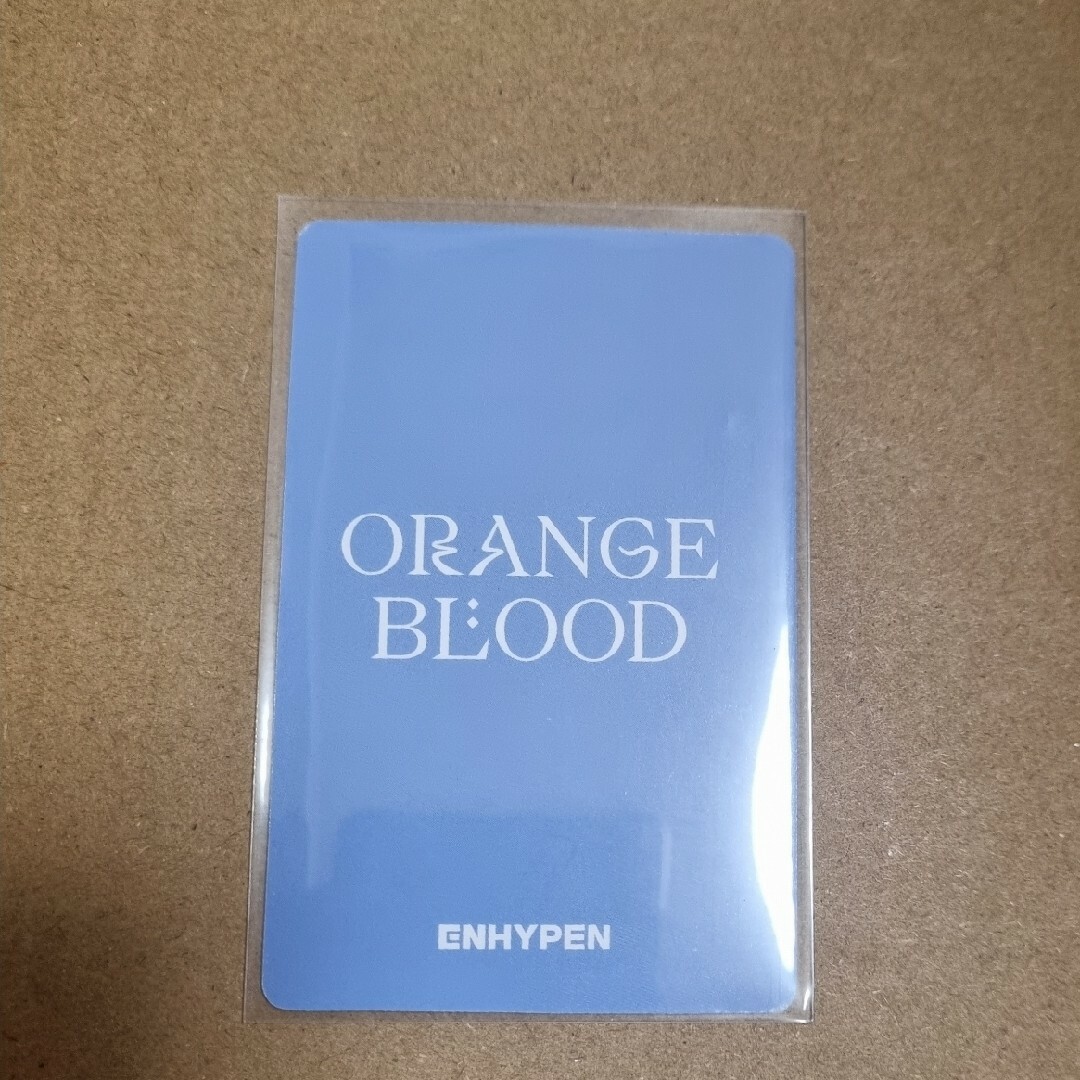 ENHYPEN(エンハイプン)のENHYPEN　ORANGE BLOOD　YIZHIYU特典トレカ　ソンフン エンタメ/ホビーのCD(K-POP/アジア)の商品写真