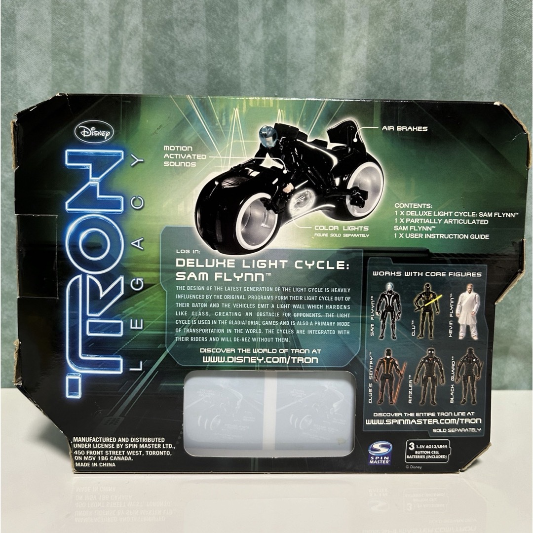 Disney(ディズニー)のTRON:Legacyトロン レガシー デラックス ライトサイクル サム•フリン エンタメ/ホビーのフィギュア(SF/ファンタジー/ホラー)の商品写真