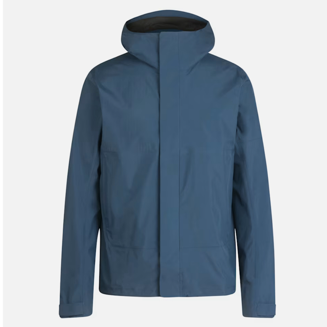 新品 Raphaメンズ GORE-TEX フーディッド ジャケット ブルー S メンズのジャケット/アウター(マウンテンパーカー)の商品写真