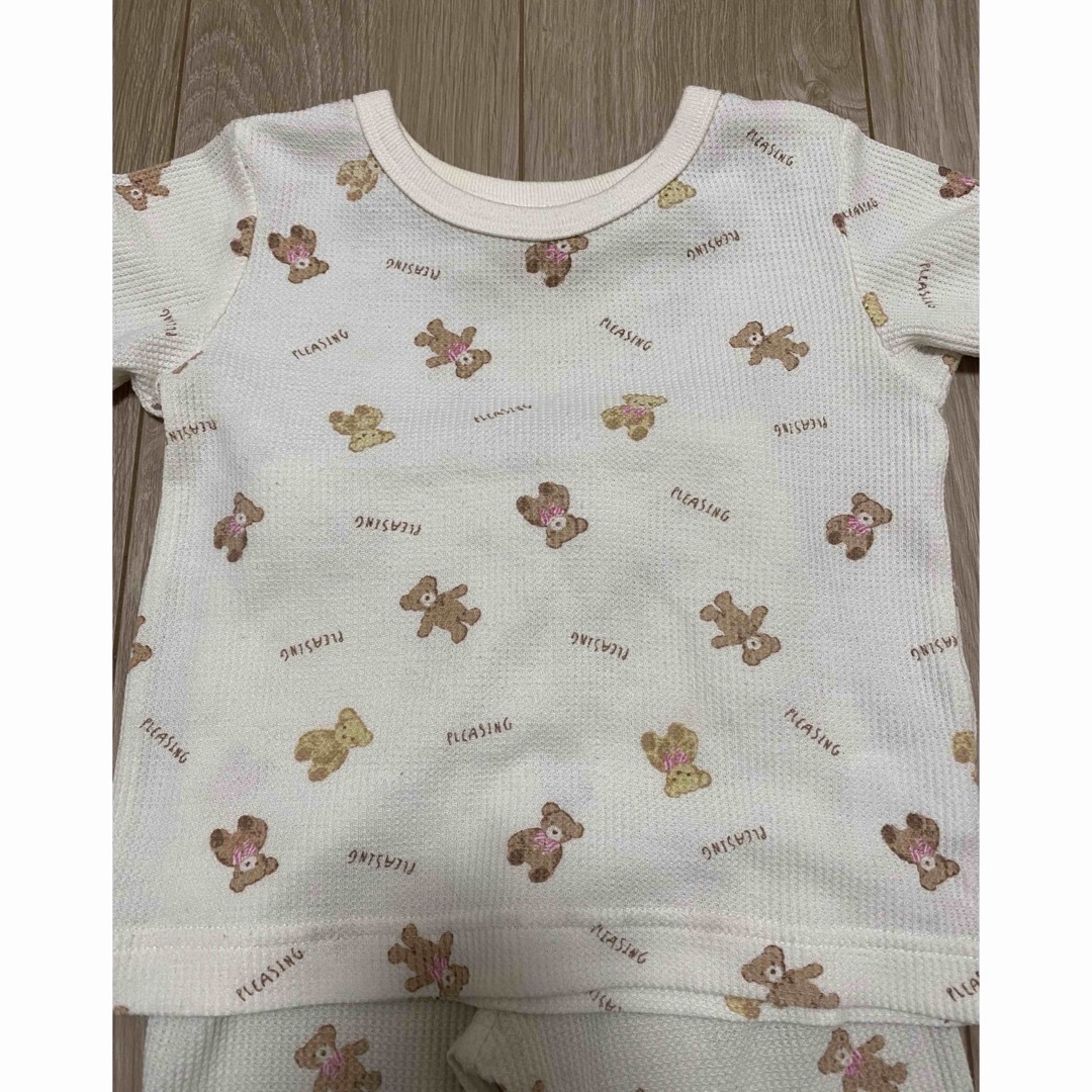 パジャマ くま 100 キッズ/ベビー/マタニティのキッズ服男の子用(90cm~)(パジャマ)の商品写真