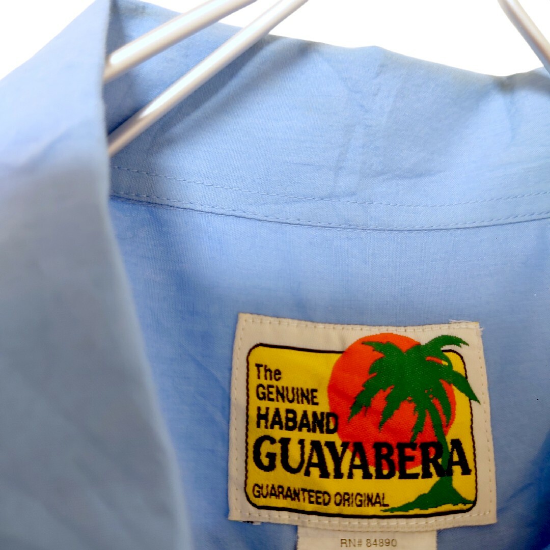 VINTAGE - 【GUAYABERA】ジップアップ 刺繍入りキューバシャツ A VINTAGE - 【GUAYABERA】ジップアップ 刺繍入りキューバシャツ A