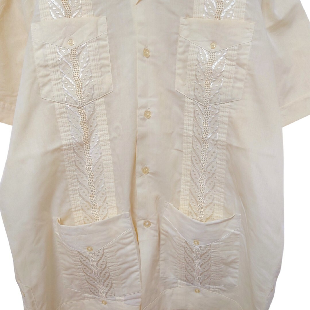 ROMANINI(ロマニーニ)の【ROMANI】vintage 刺繍入りキューバシャツ A-1803 メンズのトップス(シャツ)の商品写真