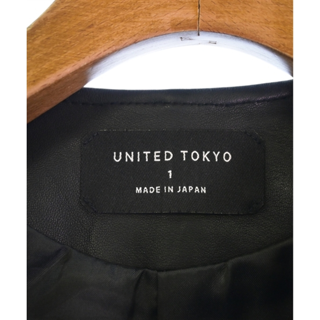 UNITED TOKYO(ユナイテッドトウキョウ)のUNITED TOKYO ユナイテッドトウキョウ ライダース 1(S位) 黒 【古着】【中古】 レディースのジャケット/アウター(ライダースジャケット)の商品写真