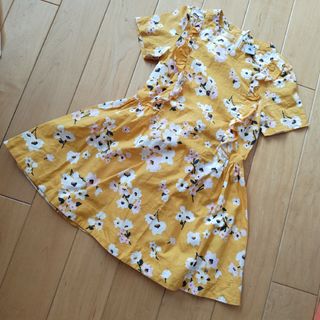 プチバトー(PETIT BATEAU)のPB 花柄ワンピース 5a/110cm(ワンピース)