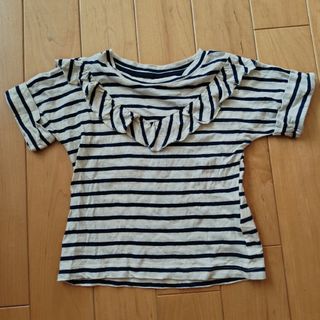 プチバトー(PETIT BATEAU)のPB ボーダーカットソー 5a/110cm(Tシャツ/カットソー)