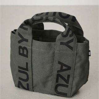 アズールバイマウジー(AZUL by moussy)のアズール  トートバッグ　ロゴ　AZUL  カーキ　新品未使用　タグ付き(トートバッグ)