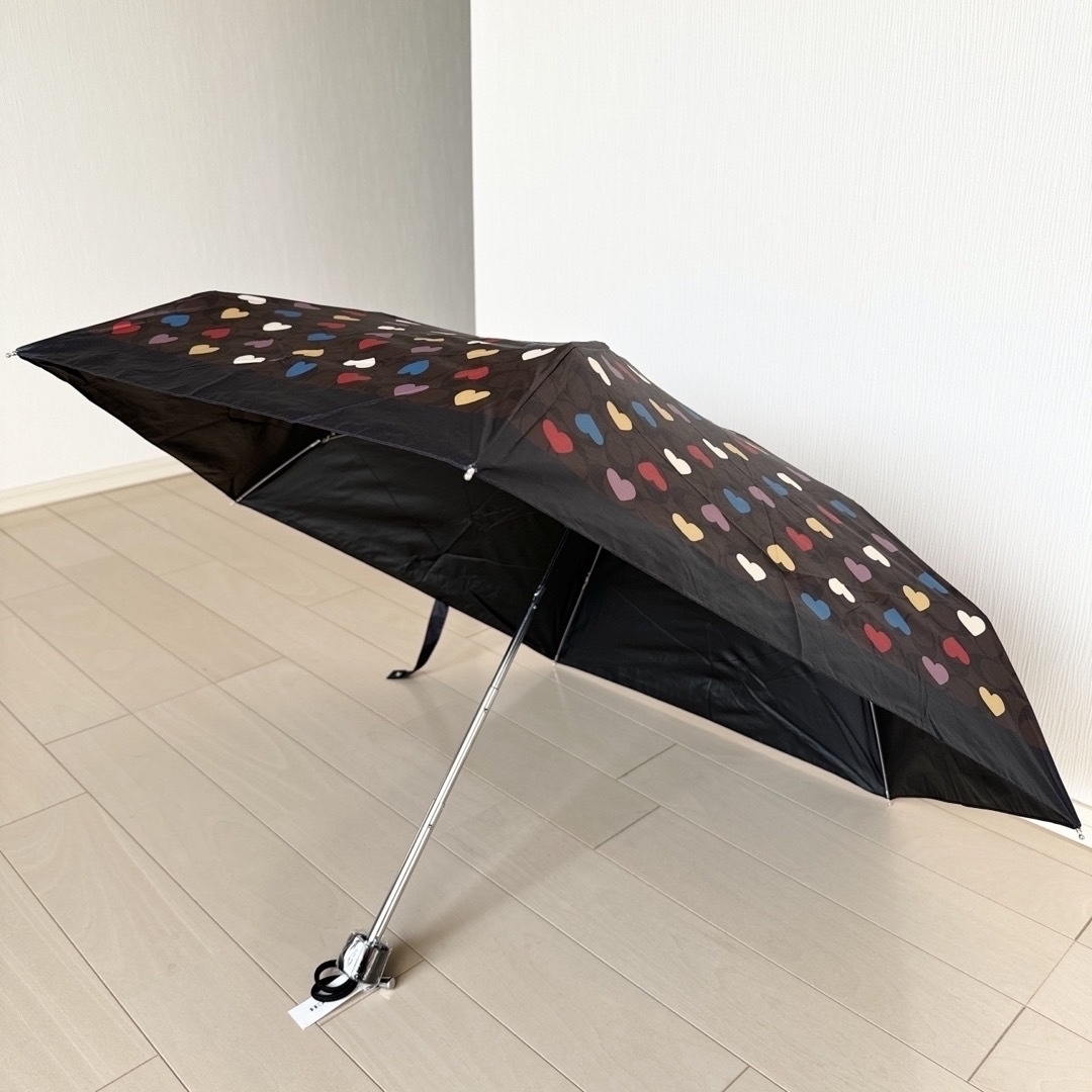 COACH(コーチ)のコーチ 傘 カサ かさ 晴雨 兼用 晴雨兼用 CP502 ハート 折りたたみ傘 レディースのファッション小物(傘)の商品写真