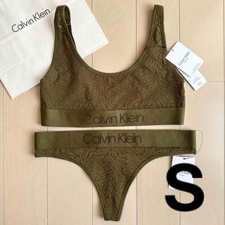 カルバンクライン(Calvin Klein)のカルバンクライン 下着 上下 セット S M ブラ ショーツ スポブラ ハワイ(ブラ&ショーツセット)