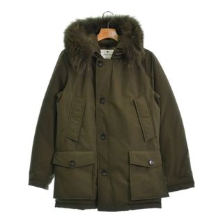 ウールリッチ(WOOLRICH)のWOOLRICH ウールリッチ ダウンジャケット/ダウンベスト S カーキ 【古着】【中古】(ダウンジャケット)