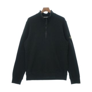 ストーンアイランド(STONE ISLAND)のSTONE ISLAND ストーンアイランド スウェット L 黒 【古着】【中古】(スウェット)