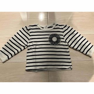 PETIT BATEAU - 美品 プチバトー ボーダートレーナー レースワッペン マリニエール 18m 81