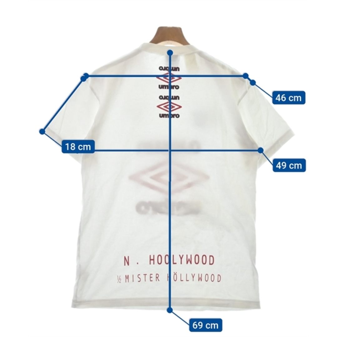 N.HOOLYWOOD(エヌハリウッド)のN.HOOLYWOOD エヌハリウッド Tシャツ・カットソー M 白 【古着】【中古】 メンズのトップス(Tシャツ/カットソー(半袖/袖なし))の商品写真