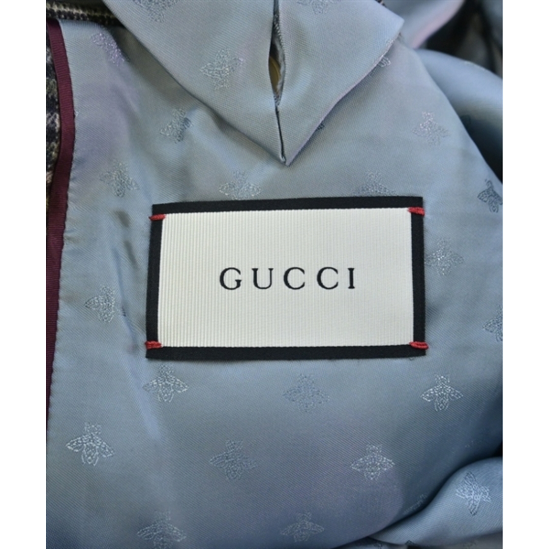Gucci(グッチ)のGUCCI グッチ テーラードジャケット 52(XXL位) グレー系(チェック) 【古着】【中古】 メンズのジャケット/アウター(テーラードジャケット)の商品写真