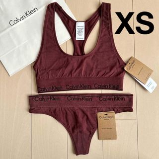 カルバンクライン(Calvin Klein)のカルバンクライン 下着 上下 セット XS S ブラ ショーツ スポブラ ハワイ(ブラ&ショーツセット)