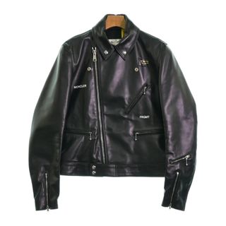 MONCLER GENIUS ライダース 38(S位) 黒 【古着】【中古】(ライダースジャケット)