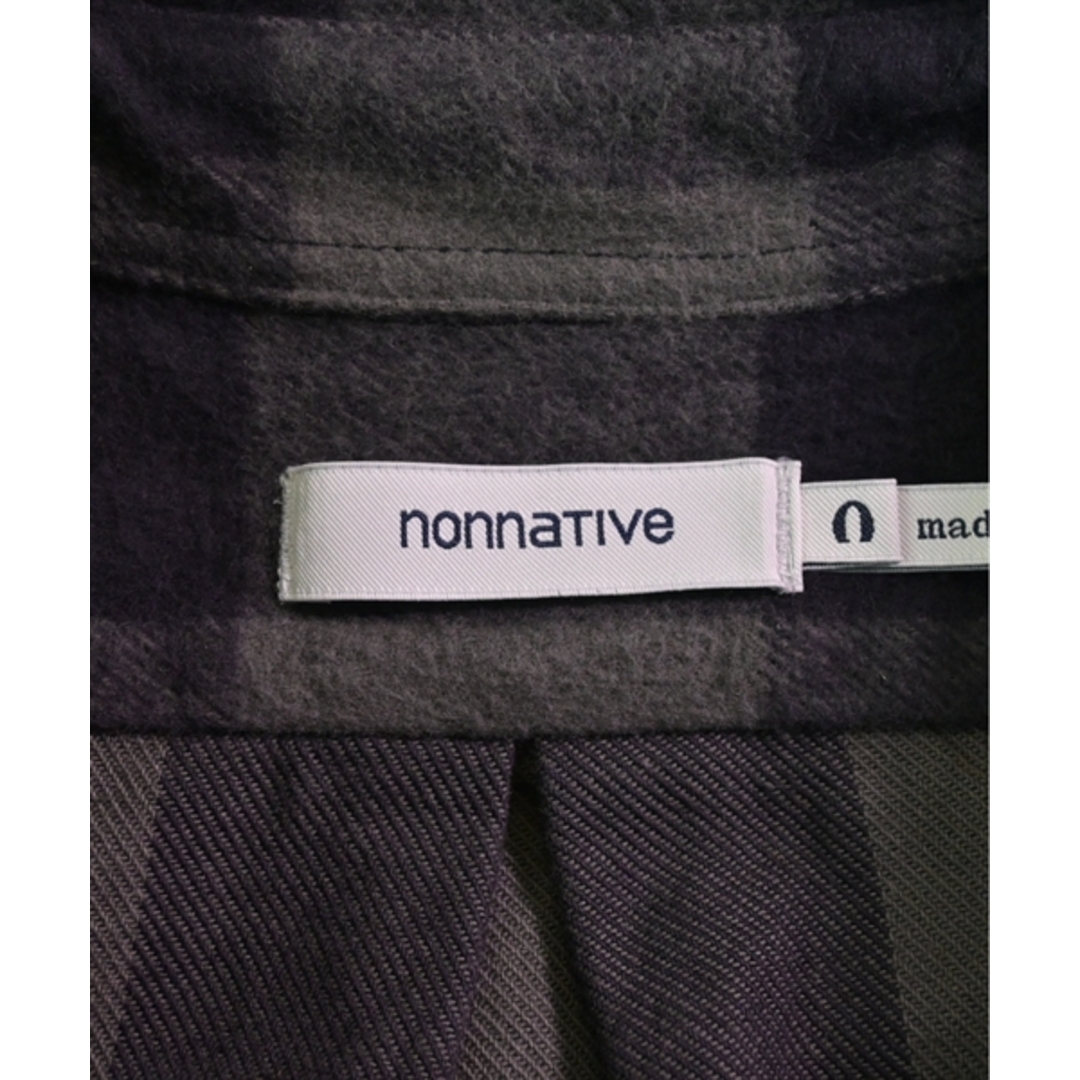 nonnative(ノンネイティブ)のnonnative カジュアルシャツ 0(XS位) グレー系(チェック) 【古着】【中古】 メンズのトップス(シャツ)の商品写真