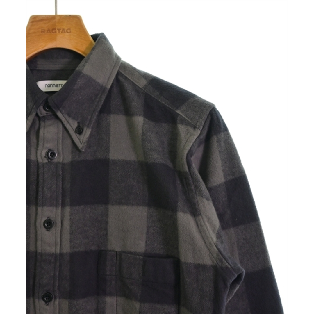 nonnative(ノンネイティブ)のnonnative カジュアルシャツ 0(XS位) グレー系(チェック) 【古着】【中古】 メンズのトップス(シャツ)の商品写真