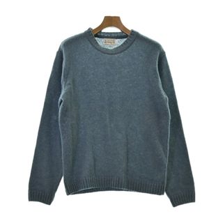 インバーアラン(INVERALLAN)のINVERALLAN インバーアラン ニット・セーター 42(XS位) 青 【古着】【中古】(ニット/セーター)