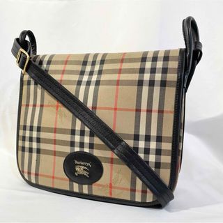 バーバリー(BURBERRY)の正規品 バーバリー ショルダーバッグ ノバチェック ベージュ 肩掛け 鞄 黒(ショルダーバッグ)