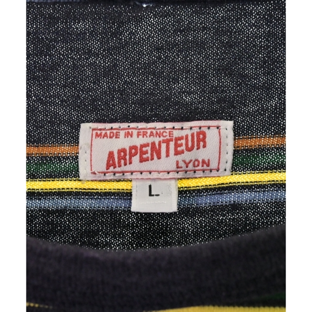 ARPENTEUR(アーペントル)のARPENTEUR アルペントール Tシャツ・カットソー L 紺(ボーダー) 【古着】【中古】 メンズのトップス(Tシャツ/カットソー(半袖/袖なし))の商品写真