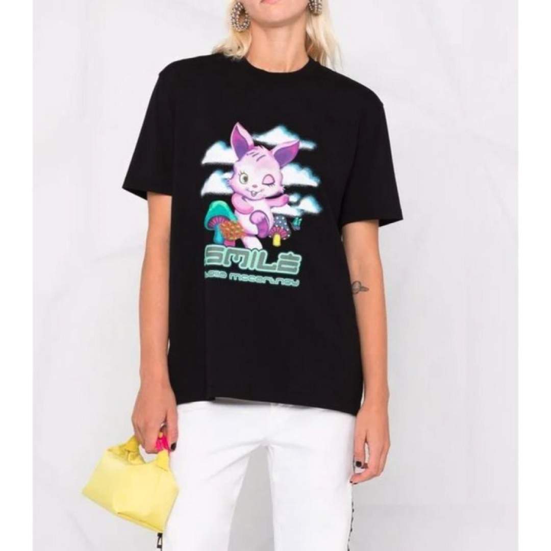 Stella McCartney(ステラマッカートニー)のスマイルバニー Tシャツ バニー うさぎ ステラマッカートニー レディースのトップス(Tシャツ(半袖/袖なし))の商品写真